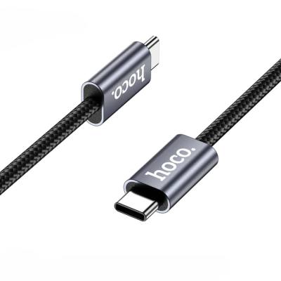 Καλώδιο Hoco DU48 Times USB-C σε USB-C 240W 5A High Power Fast Charging Braided Μαύρο 1.8m