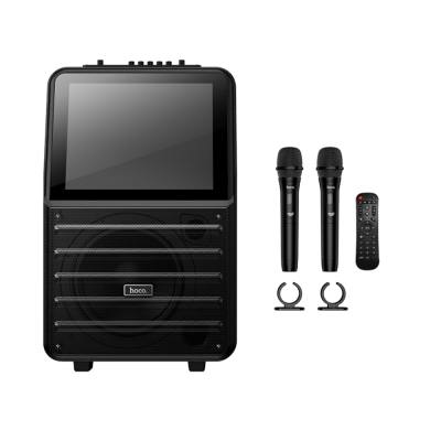 Φορητό Ηχείο Wireless Hoco DS70 Spacious v5.0 60W 7200mAh USB AUX TF Card με 2 Ασύρματα Μικρόφωνα Οθόνη Αφής 14.1" και Android 1