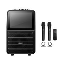 Φορητό Ηχείο Wireless Hoco DS70 Spacious v5.0 60W 7200mAh USB AUX TF Card με 2 Ασύρματα Μικρόφωνα Οθόνη Αφής 14.1" και Android 1