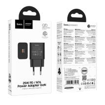 Φορτιστής Ταξιδίου Hoco N76 Star GaN 25W Fast Charge με 1xUSB-C Μαύρος