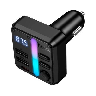 Bluetooth FM Transmitter Hoco E89 Libre 45W με 2xUSB-A και 1xUSB-C PD30W BT v5.4 Υποστηρίζει Αναπαραγωγή Μουσικής απο USB ή Κάρτ