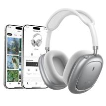 Wireless Hands Free Hoco W68 Calma HiFi Audio ANC v6.0 400mAh 45 Ώρες Ομιλίας AUX USB-C Ασημί