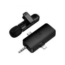 Μικρόφωνο Πέτου Ασύρματο Hoco L20B Fair Lavalier USB-C AUX Lightning 2.4Ghz Εμβέλεια 15m Digital Noise Cancellation ENC εως και 