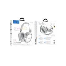 Wireless Hands Free Hoco W73 Graceful HiFi Audio v6.0 400mAh 45 Ώρες Ομιλίας AUX USB-C Ασημί