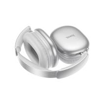 Wireless Hands Free Hoco W73 Graceful HiFi Audio v6.0 400mAh 45 Ώρες Ομιλίας AUX USB-C Ασημί