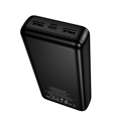 Power Bank Borofone BJ88A Clever 20000mAh 5V/2A με 4 Θύρες 1xUSB-C 2xUSB-A 1xMicroUSB και LED Ένδειξη Μπαταρίας Μαύρο