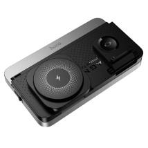 Ασύρματος Φορτιστής Hoco DWQ03 4 in 1 Qi 15W για Smartphone Earbuds Smartwatch με Ψηφιακό Ρολόι και Ξυπνητήρι