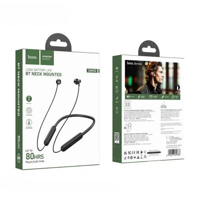 Bluetooth Hands Free Hoco DM50 Neckband Lightweight v5.3 με Μεγάλη Διάρκεια Μπαταρίας 500mAh 80 Ώρες Αναπαραγωγής Μαύρα