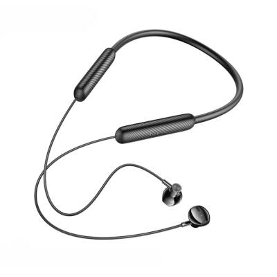 Bluetooth Hands Free Hoco DM50 Neckband Lightweight v5.3 με Μεγάλη Διάρκεια Μπαταρίας 500mAh 80 Ώρες Αναπαραγωγής Μαύρα