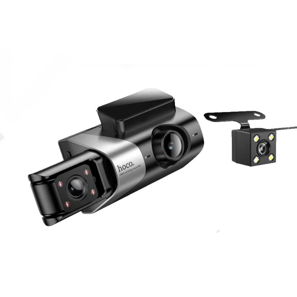 Καταγραφική Κάμερα Αυτοκινήτου Hoco DI64 Triumph 1080p Ultra Wide Γωνία Λήψης 170° 4" Οθόνη με Ταυτόχρονη Καταγραφή απο 3 Κάμερε