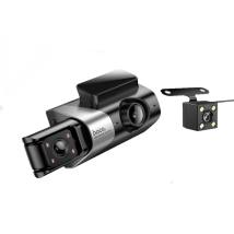 Καταγραφική Κάμερα Αυτοκινήτου Hoco DI64 Triumph 1080p Ultra Wide Γωνία Λήψης 170° 4" Οθόνη με Ταυτόχρονη Καταγραφή απο 3 Κάμερε