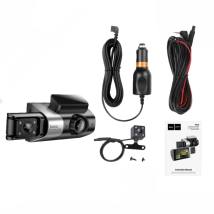Καταγραφική Κάμερα Αυτοκινήτου Hoco DI64 Triumph 1080p Ultra Wide Γωνία Λήψης 170° 4" Οθόνη με Ταυτόχρονη Καταγραφή απο 3 Κάμερε