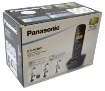 Refurbished Ασύρματο Ψηφιακό Τηλέφωνο Panasonic KX-TG1611GRH Μαύρο