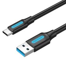 VENTION USB 3.0 A Male to C Male Cable 1M Black PVC Type (COZBF) (VENCOZBF)