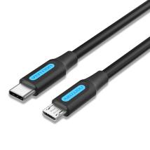 VENTION USB 2.0 C Male to Micro-B Male 2A Cable 0.5M Black (COVBD) (VENCOVBD)
