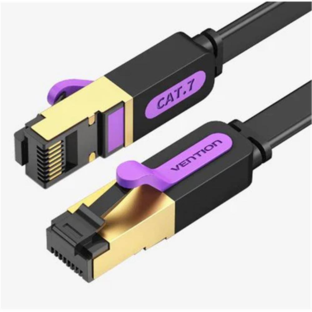 VENTION Flat Cat.7 Patch Cable 15M Black (ICABN) (VENICABN)