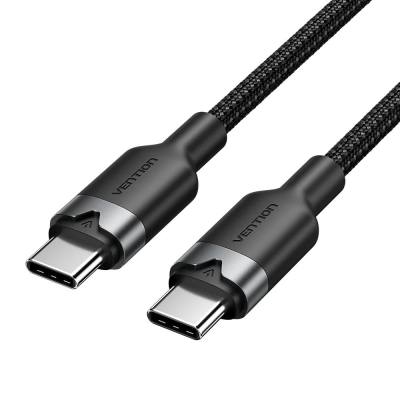 VENTION USB 2.0 Type-C Male to Type-C Male 3A Cable 1M Black PVC Type (TRCBF) (VENTRCBF)