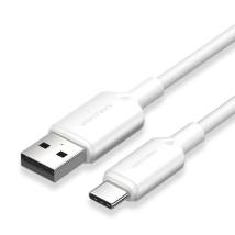 VENTION USB 2.0 A Male to C Male 3A Cable 1.5M White Flexible PVC Type (CWAWG) (VENCWAWG)