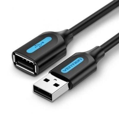 VENTION USB 2.0 A Male to A Female Extension Cable 1.5M black PVC Type (CBIBG) (VENCBIBG)