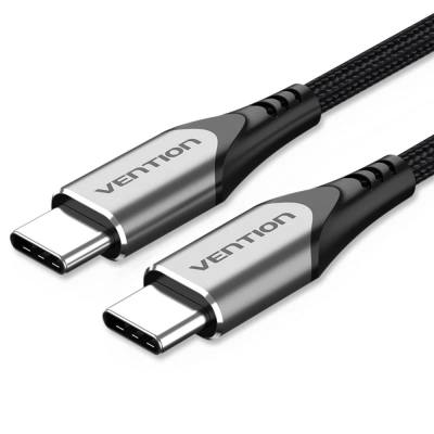 VENTION USB 2.0 Type-C Male to Type-C Male 3A Cable 2M Black Aluminum Alloy Type (TRDBH) (VENTRDBH)