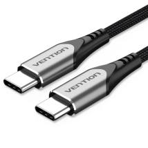 VENTION USB 2.0 Type-C Male to Type-C Male 3A Cable 2M Black Aluminum Alloy Type (TRDBH) (VENTRDBH)
