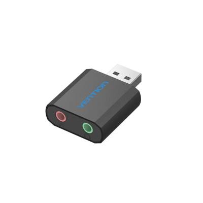 VENTION USB External Sound Card Black Metal Type (VAB-S17-B) (VENVAB-S17-B)