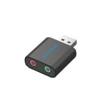 VENTION USB External Sound Card Black Metal Type (VAB-S17-B) (VENVAB-S17-B)