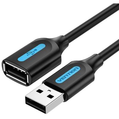 VENTION USB 2.0 A Male to A Female Extension Cable 2M black PVC Type (CBIBH) (VENCBIBH)