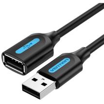 VENTION USB 2.0 A Male to A Female Extension Cable 2M black PVC Type (CBIBH) (VENCBIBH)