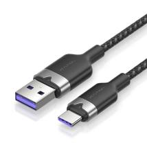 VENTION USB 2.0 A Male to C Male 6A Cable 2M Black Flexible PVC Type (CWBBH) (VENCWBBH)