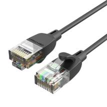 VENTION Cat.6A UTP Patch Cable 1M Black Slim Type (IBIBF) (VENIBIBF)