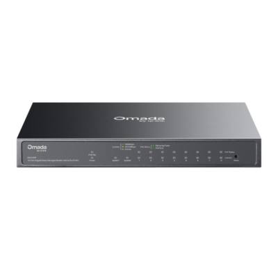 TP-Link Omada 10-Port Gigabit Easy Managed Switch with 8-Port PoE+ (63W POE Budget) (ES210GP) (TPES210GP)