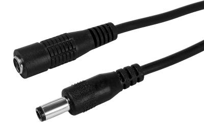 POWERTECH καλώδιο προέκτασης τροφοδοσίας CAB-H201, 5.5x2.5mm, 3m, μαύρο