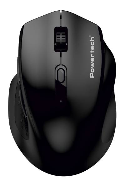 POWERTECH ασύρματο ποντίκι PT-1578, 2.4GHz & Bluetooth, έως 4000DPI, μαύρο
