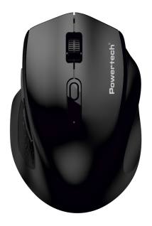 POWERTECH ασύρματο ποντίκι PT-1578, 2.4GHz & Bluetooth, έως 4000DPI, μαύρο