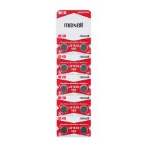 Buttoncell Maxell LR1130 AG10 LR54 389 390 Τεμ. 10 με Διάτρητη Συσκευασία