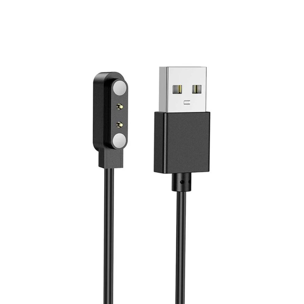 Φορτιστής Smartwatch Συμβατός με Maxcom FW54 Hoco Y5 Y6 Y7 Y8 Μαύρος Απόσταση Μαγνητών: 16mm Απόσταση Επαφών: 5mm