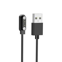 Φορτιστής Smartwatch Συμβατός με Maxcom FW54 Hoco Y5 Y6 Y7 Y8 Μαύρος Απόσταση Μαγνητών: 16mm Απόσταση Επαφών: 5mm