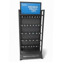 Stand Hoco HN12 S Επιδαπέδιο Σιδερένιο Γκρι (60x30x174 cm)  30 Γάντζων