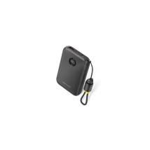 VENTION 10000mAh Power Bank (USB-C + USB-C/USB-C/USB-A) with Built-in USB-C to USB-C Cable 22.5W Black LED Display Universal Typ