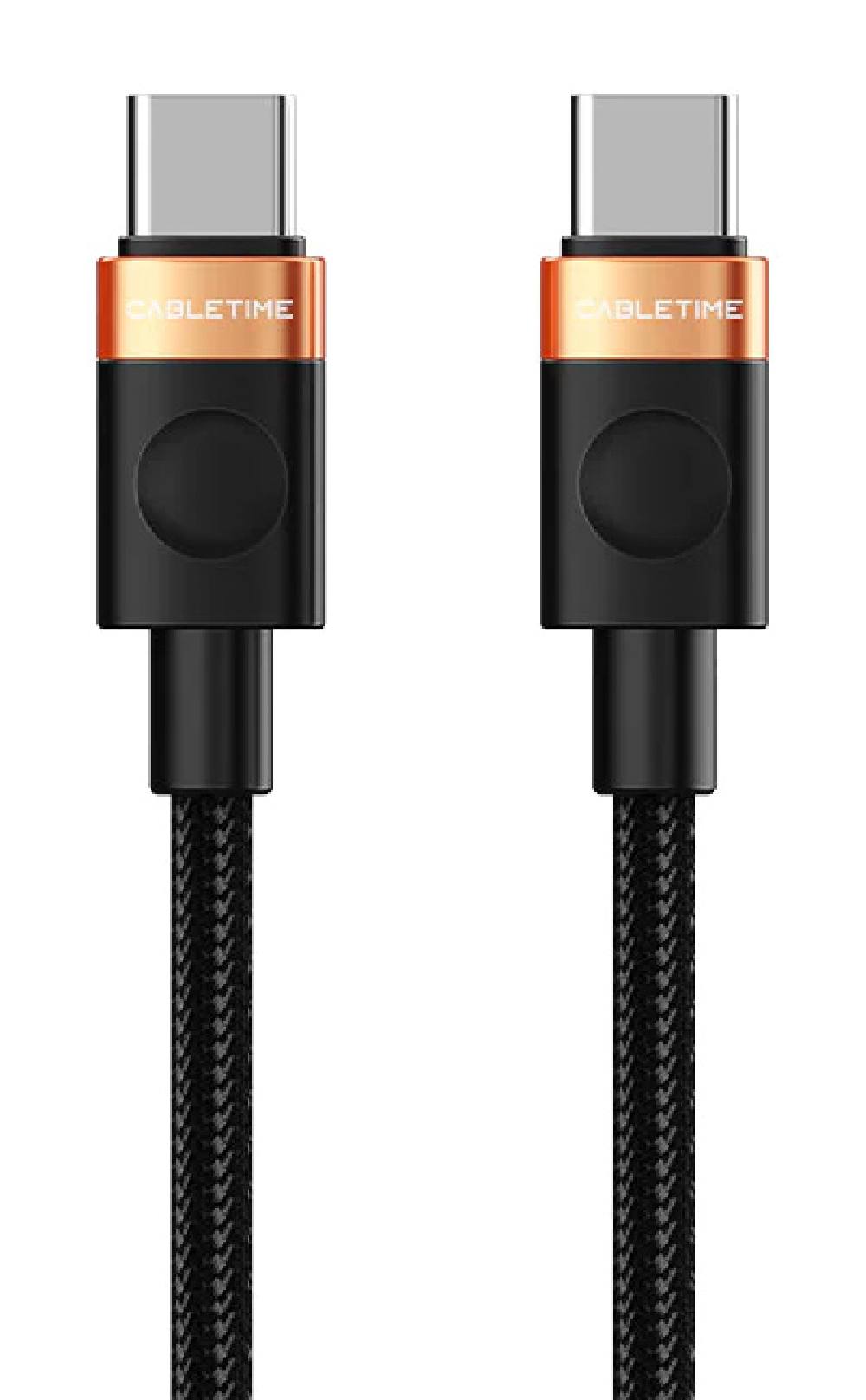 CABLETIME καλώδιο USB-C CT-CM60, 60W, 480Mbps, 1m, μαύρο