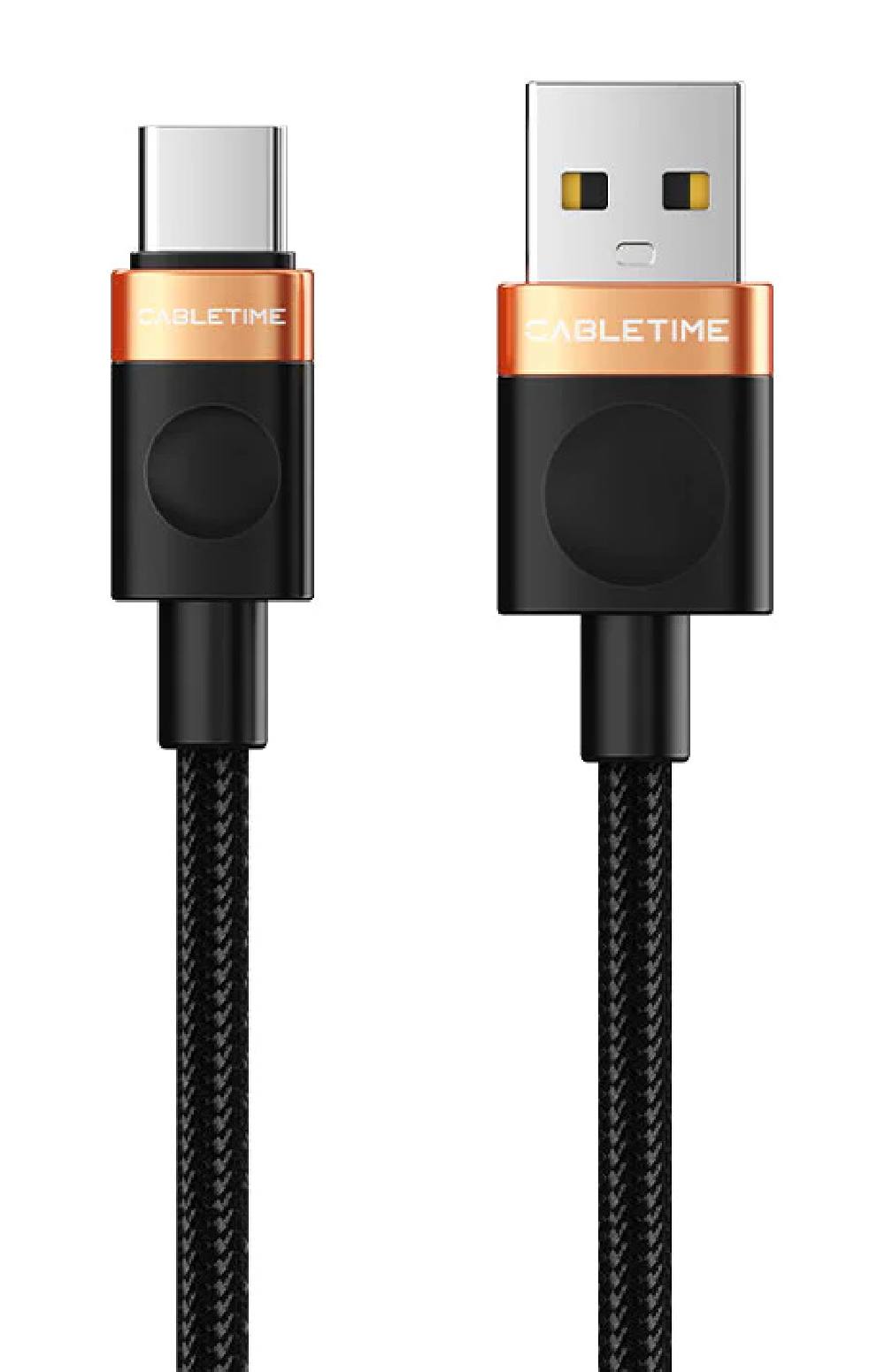 CABLETIME καλώδιο USB-C σε USB CT-AMCM2A, 2A, 480Mbps, 1m, μαύρο