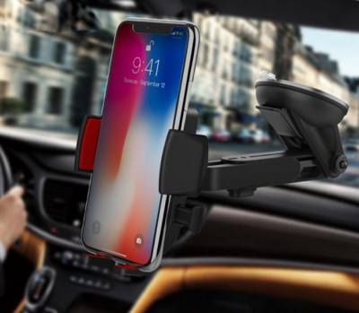 Βάση Στήριξης Αυτοκινήτου CAD01 Easy-lock με 360 Περιστροφή Μαύρο - Κόκκινο