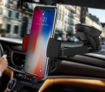 Βάση Στήριξης Αυτοκινήτου CAD01 Easy-lock με 360 Περιστροφή Μαύρο - Κόκκινο