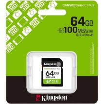 Κάρτα Μνήμης Kingston Canvas Select Plus+ SDXC 64GB Class 10 έως 150MB/s SDS3/64GB