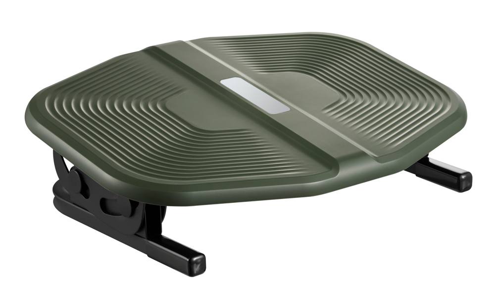 POWERTECH υποπόδιο γραφείου PT-1566 με ρυθμιζόμενη κλίση, μαύρο/λαδί