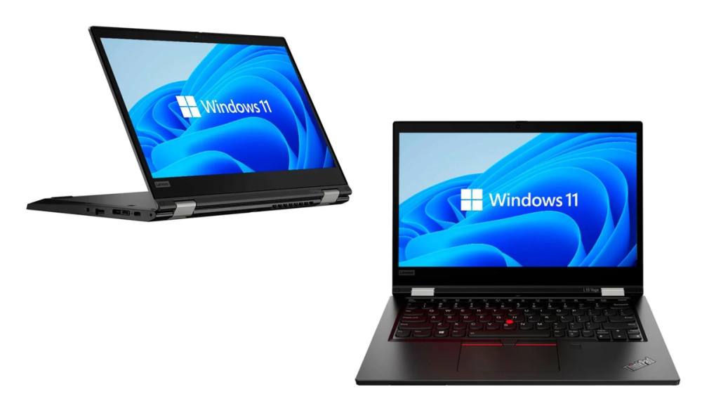 LENOVO Laptop ThinkPad L13 Yoga Gen 2 2-in-1, Refurbished Grade A, i5-1135G7, 16/256GB NVME, 13.3" Touchscreen, Cam, IRIS Xe Gra