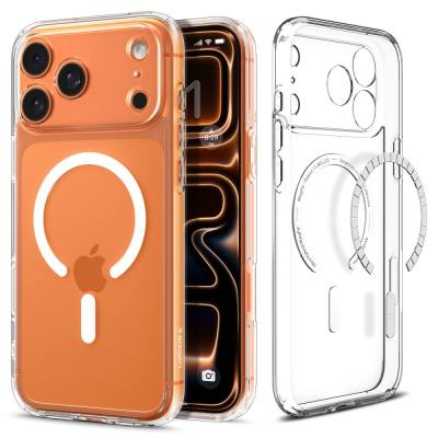Θήκη Spigen Ultra Hybrid Magsafe για iPhone Apple 17 Pro Max Διάφανο-Λευκό