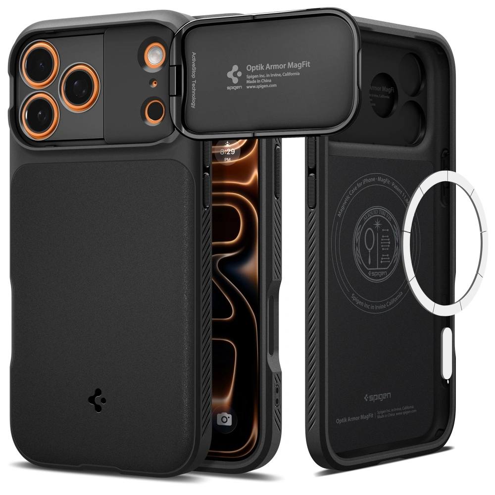 Θήκη Spigen Optik Armor Magsafe για Apple iPhone 17 Pro Max Μαύρη