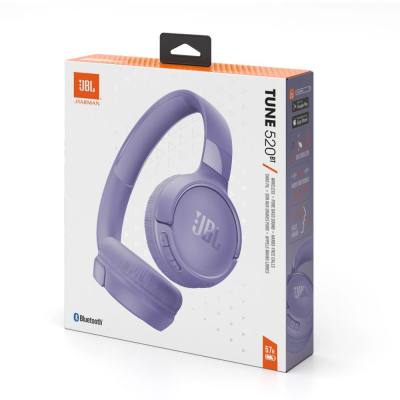 Bluetooth Ακουστικά Stereo JBL Tune T520BTPUREU On ear BT5.3 Χρόνος Λειτουργίας 57 Ώρες Μωβ